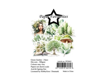 paper favourites die cuts a7 green garden 25pcs pf 38 11zon