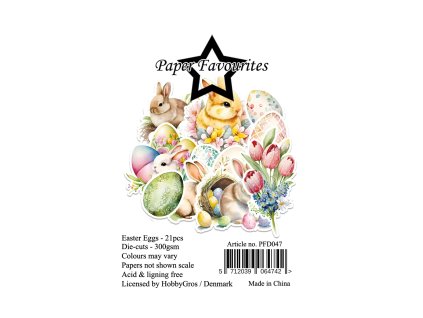 paper favourites die cuts a7 easter eggs 21pcs pfd 39 11zon