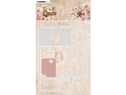studio light teddys tea time cutting die bear gift 12 11zon