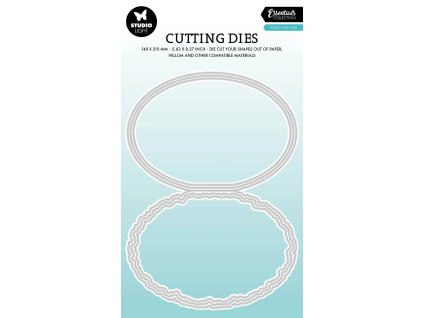 studio light torn edge cutting die folded card ova 35 11zon