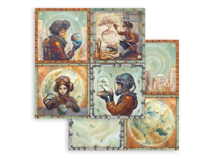 stamperia a new beginning 12x12 inch paper sheet 4