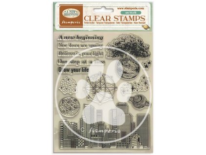 stamperia a new beginning clear stamp wtk238