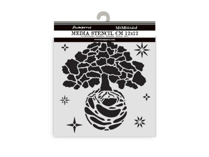 stamperia a new beginning thick stencil 12x12cm th