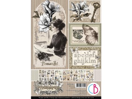 Ciao Bella sada papírů Typographic A4