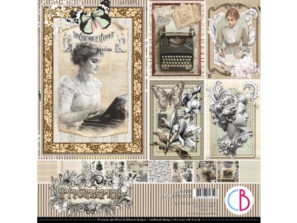 Sada papírů Ciao Bella Typographic 30x30cm