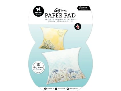 studio light pillowbox a5 gift box paper pad sl es