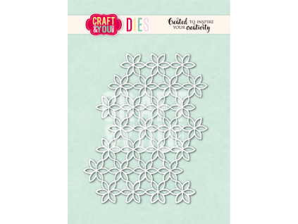 craft you design flower background dies cw405