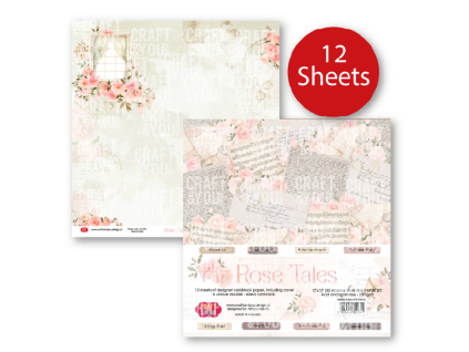 craft you design rose tales 12x12 inch paper set 2