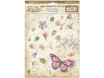 stamperia all around a4 rice paper selection 6pcs 7 11zon
