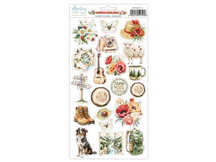 mintay summer highlands 6x12 inch paper stickers e