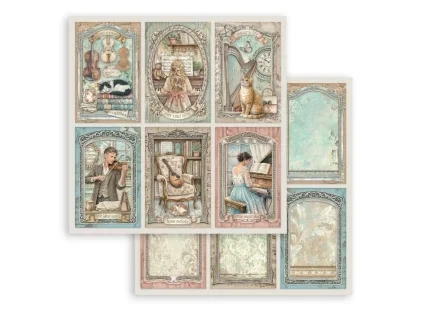 stamperia symphony 12x12 inch paper sheet 6 cards