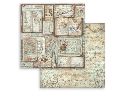 stamperia symphony 12x12 inch paper sheet books 10