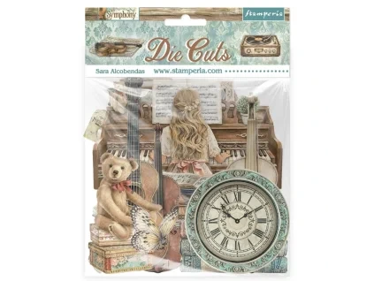 stamperia symphony die cuts assorted by sara alcob