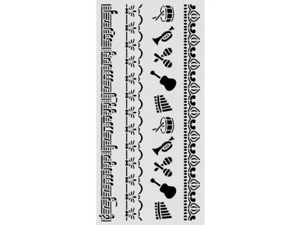 stamperia symphony thick stencils 12x25cm borders (1)