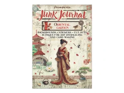 stamperia oriental garden junk journal stickers ba