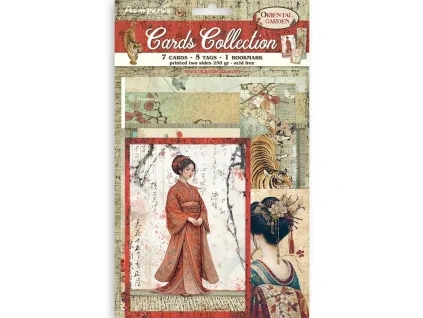 stamperia oriental garden cards collection sbcard4
