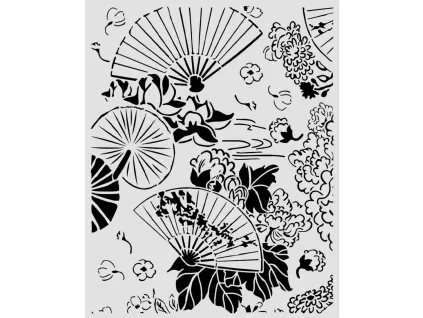 stamperia oriental garden thick stencils 20x25cm f (1)