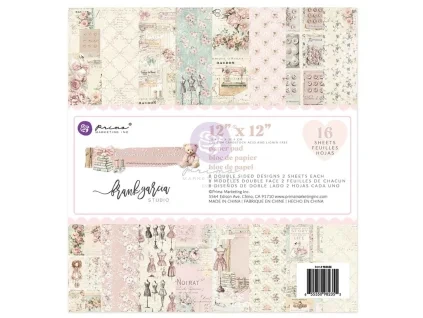 prima marketing buttons keepsakes 12x12 inch paper