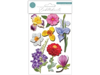 craft consortium 3d decoupage stickers flowers ces