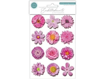 craft consortium 3d decoupage stickers flowers ces