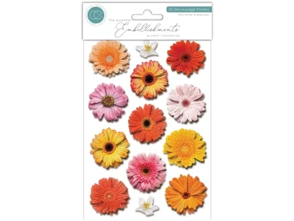 craft consortium 3d decoupage stickers flowers ces