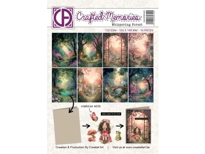 creatief art whispering forest a6 collage paper cr