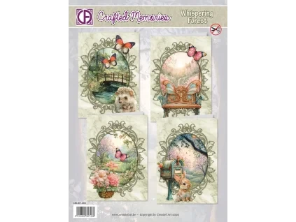 creatief art whispering forest card kit crafted me