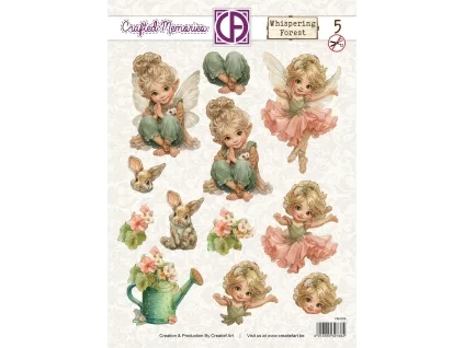 creatief art whispering forest 3d die cut sheet 05