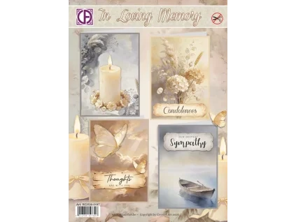 creatief art in loving memory card kit re2530 0197