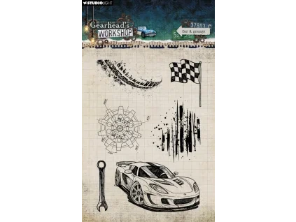 studio light gearheads workshop clear stamps car g