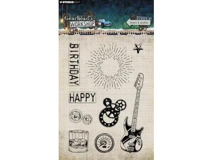 studio light gearheads workshop clear stamps gears