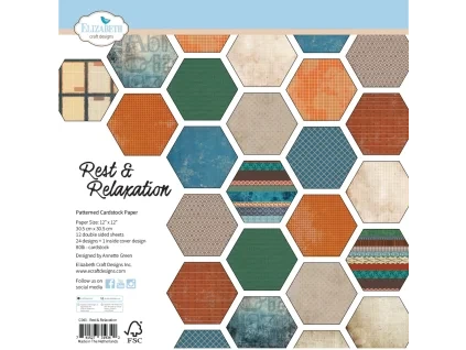 elizabeth craft designs rest relaxation 12x12 inch