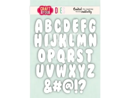 craft you design bubble alphabet dies cw409