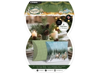 studio light christmas forest a5 gift box paper pa
