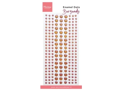 marianne design decorations enamel dots burgundy p