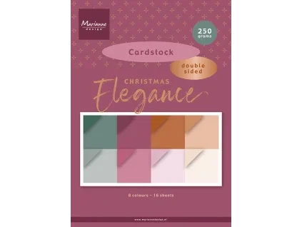 marianne design christmas elegance a4 cardstock pk