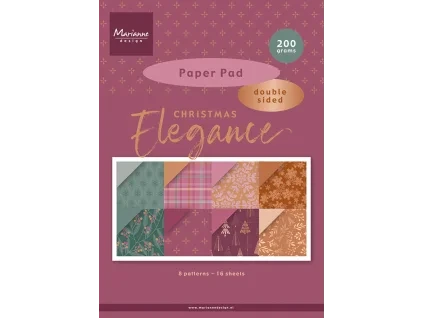 marianne design christmas elegance a4 paper pad pk