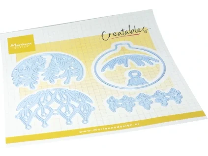 marianne design creatables christmas baubles round