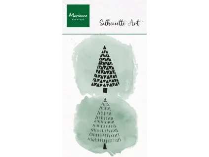 marianne design clear stamps silhouette art merry
