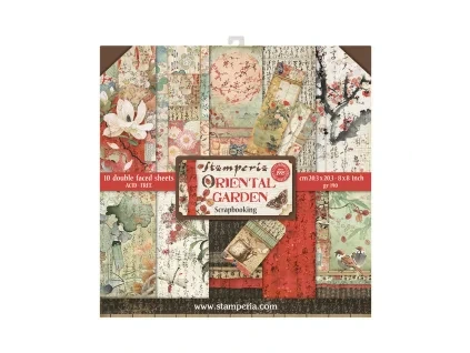 stamperia oriental garden 8x8 inch paper pack sbbs