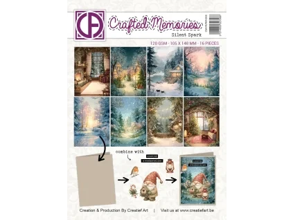 creatief art silent spark a6 collage paper crafted
