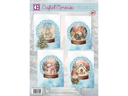 creatief art silent spark card kit crafted memorie
