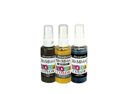 stamperia white christmas aquacolor paint kit 3pcs