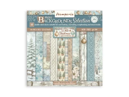stamperia white christmas 12x12 inch paper pack ma