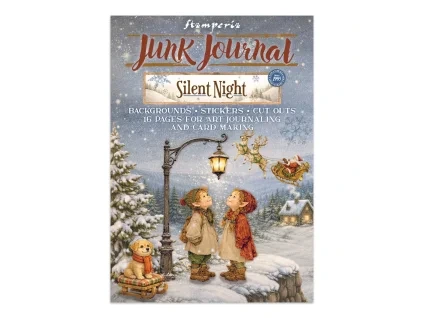stamperia silent night junk journal stickers backg