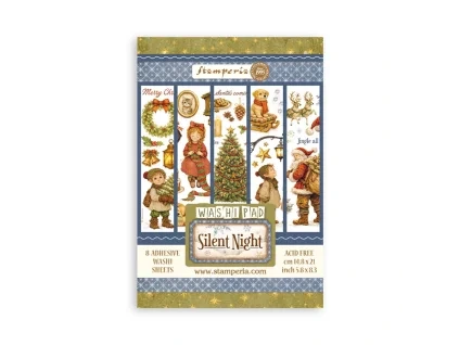 stamperia silent night a5 washi pad 8pcs sbw35