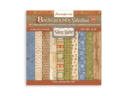 stamperia silent night 8x8 inch paper pack maxi ba