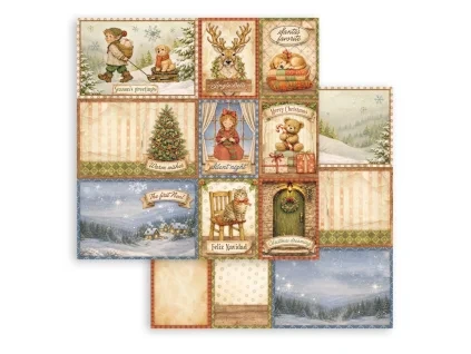 stamperia silent night 12x12 inch paper sheet mixe