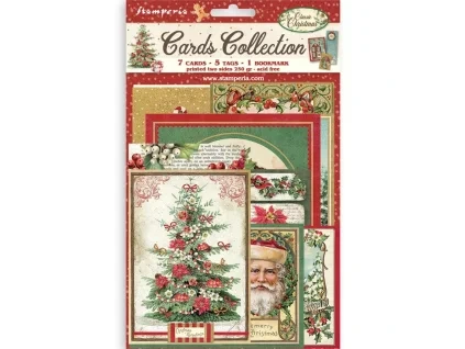 stamperia classic christmas cards collection sbcar