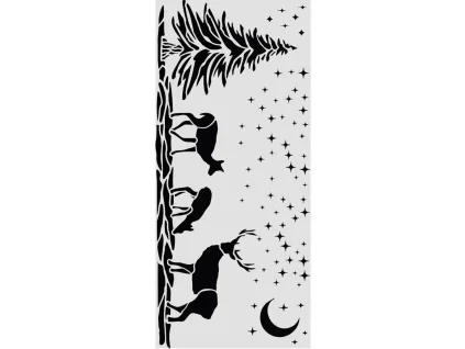 stamperia thick stencils 12x25cm christmas deers k (1)